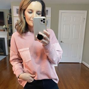 Women's Long Sleeve Round Neck Boxy Tunic T-Shirt